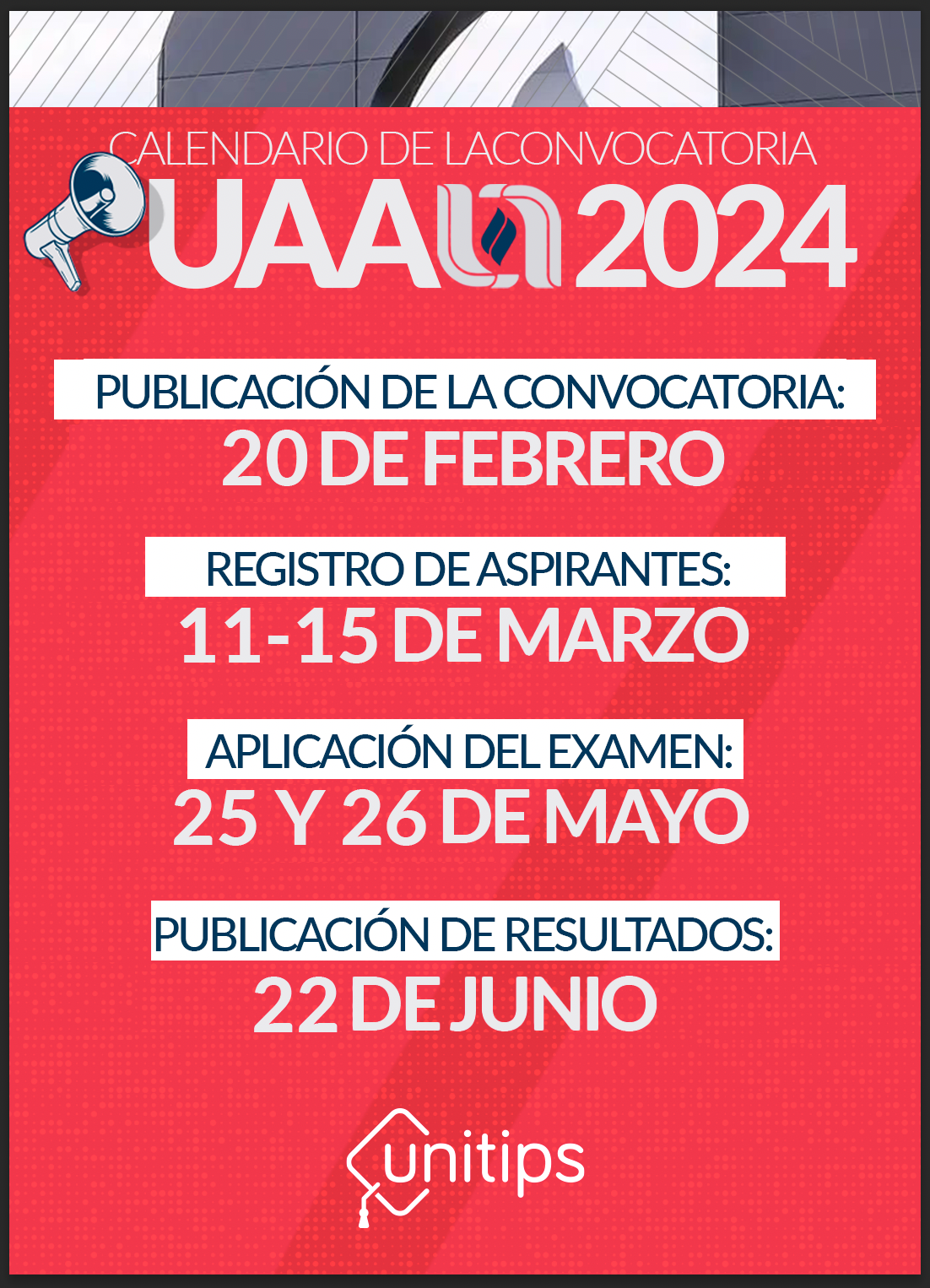 Convocatoria de la UAA 2024 a licenciaturas